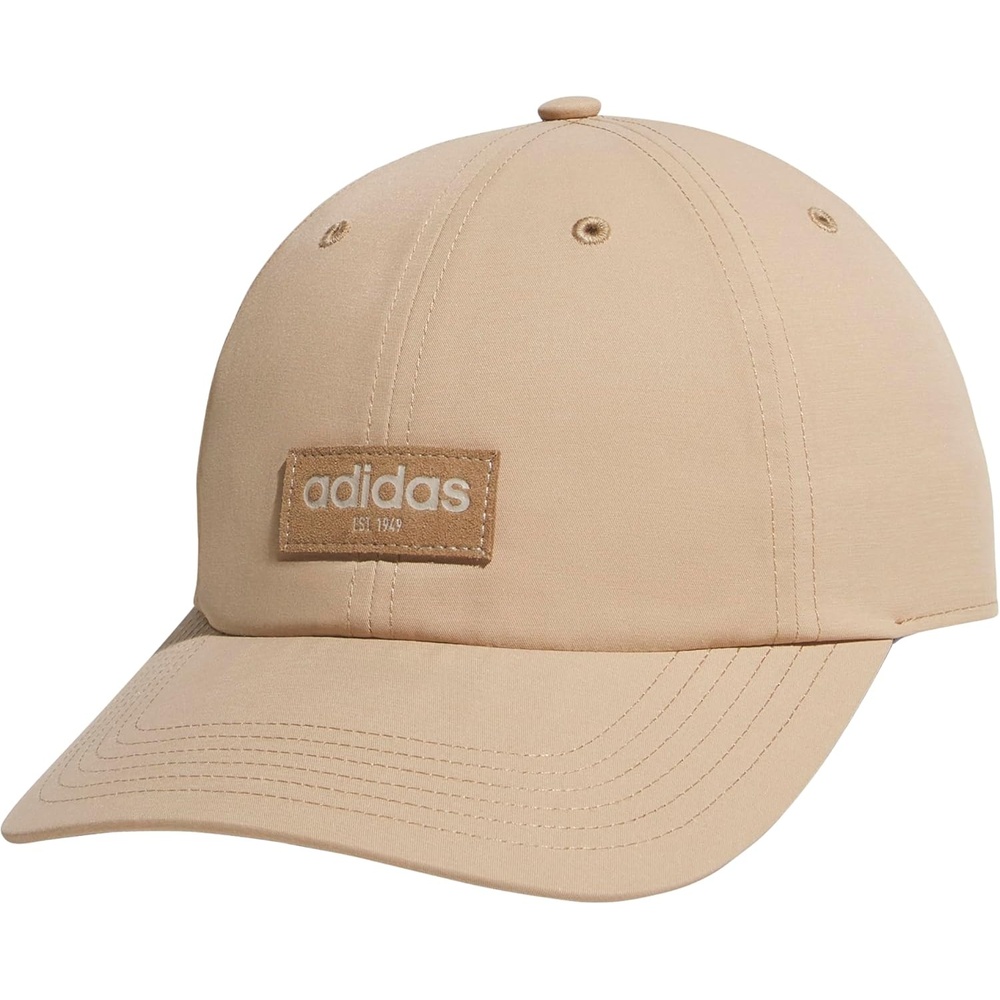 image:imageadidas Unisex Adult Court Relaxed Fit Strapback HatWarm Sandstone BeigeCardboard BrownClear Brown