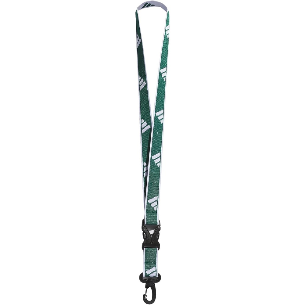 image:imageadidas Unisex Adult Lanyard for Keys ID Badge Holder Keychain with Breakaway Buckle2Team Dark GreenWhite