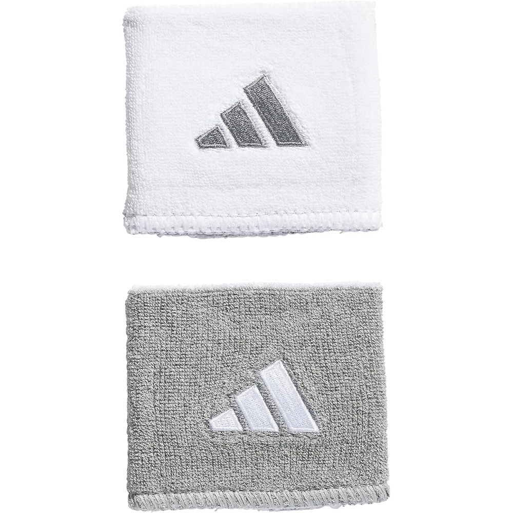 image:imageadidas Unisex Interval Reversible Wristband Athletic SweatbandHeather Light GreyWhite20