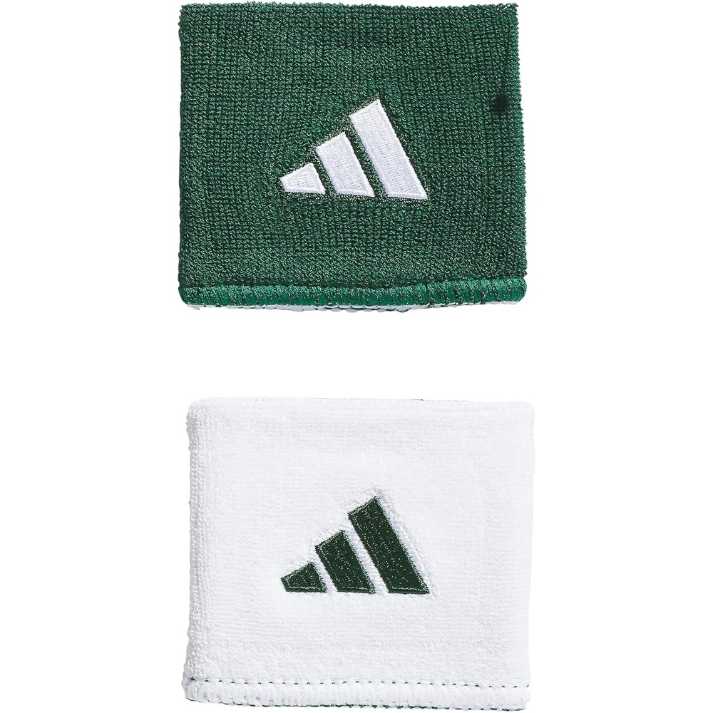image:imageadidas Unisex Interval Reversible Wristband Athletic SweatbandTeam Dark GreenWhite20