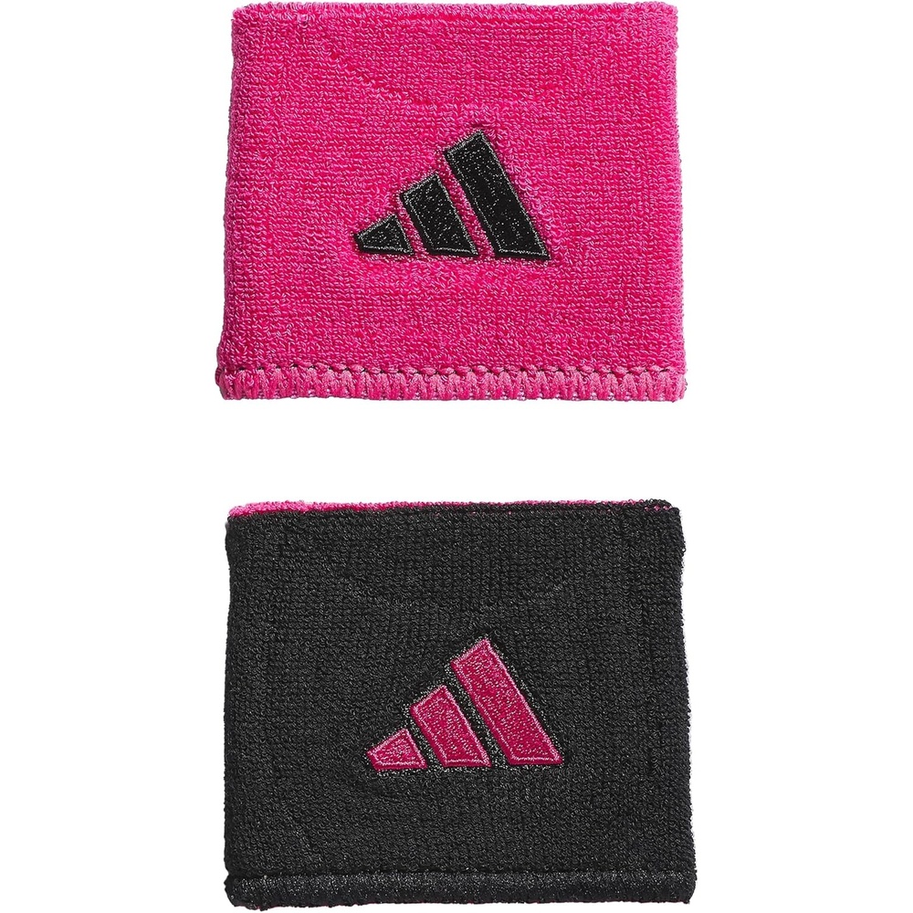 image:imageadidas Unisex Interval Reversible Wristband Athletic SweatbandTeam Shock PinkBlack20