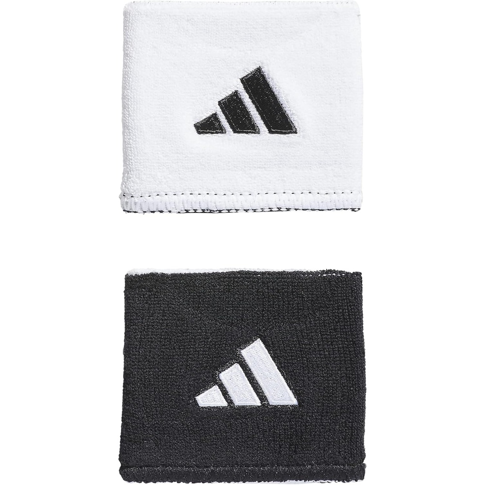 image:imageadidas Unisex Interval Reversible Wristband  Athletic SweatbandWhiteBlack20