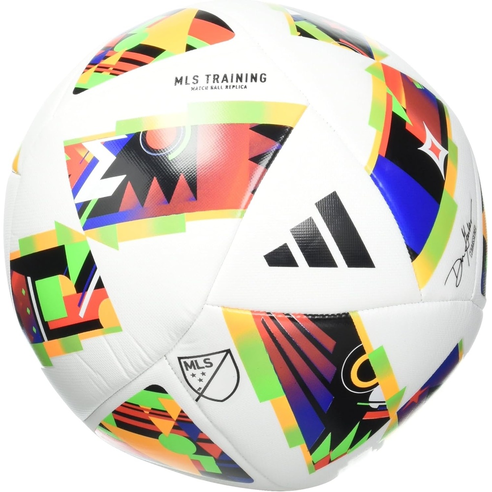image:imageadidas Unisex MLS Soccer BallWhiteBlackSolar Gold