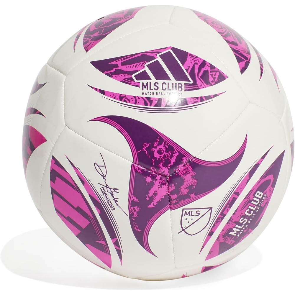 image:imageadidas Unisex MLS Soccer BallWhitePurple BurstGlory Purple