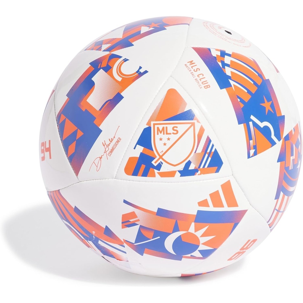 image:imageadidas Unisex MLS Soccer BallWhiteSolar RedGlory Blue