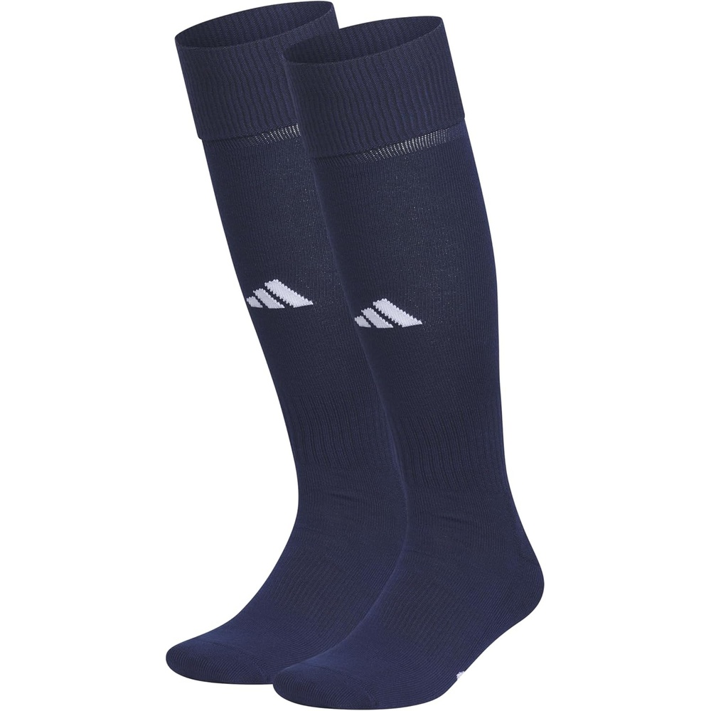 image:imageadidas Unisex Rivalry Soccer Socks 2 Pairs OvertheCalf2Team Navy Blue 2White