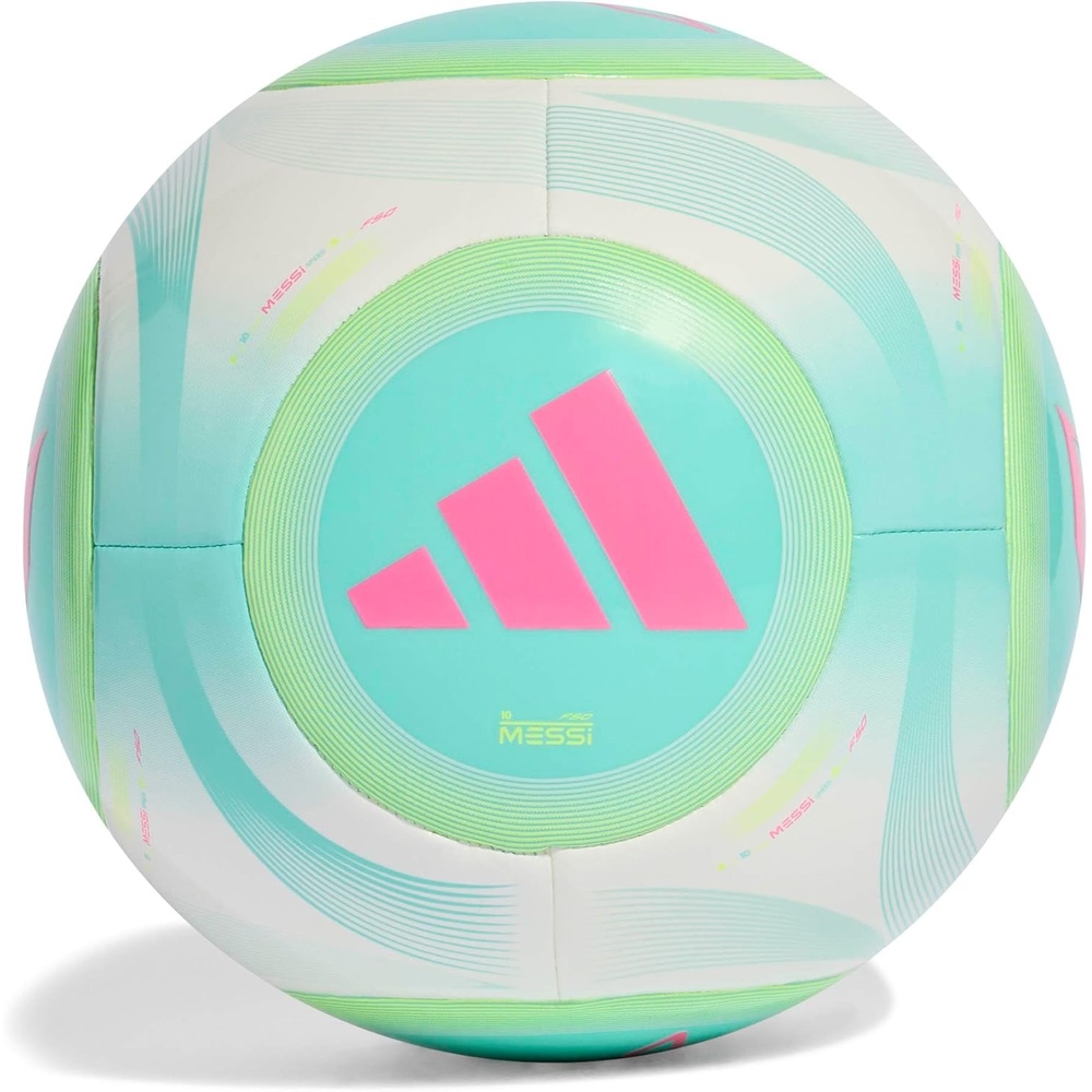 image:imageadidas UnisexAdult Messi Club Ball WhiteFlash AquaHalo MintLucid Pink 3