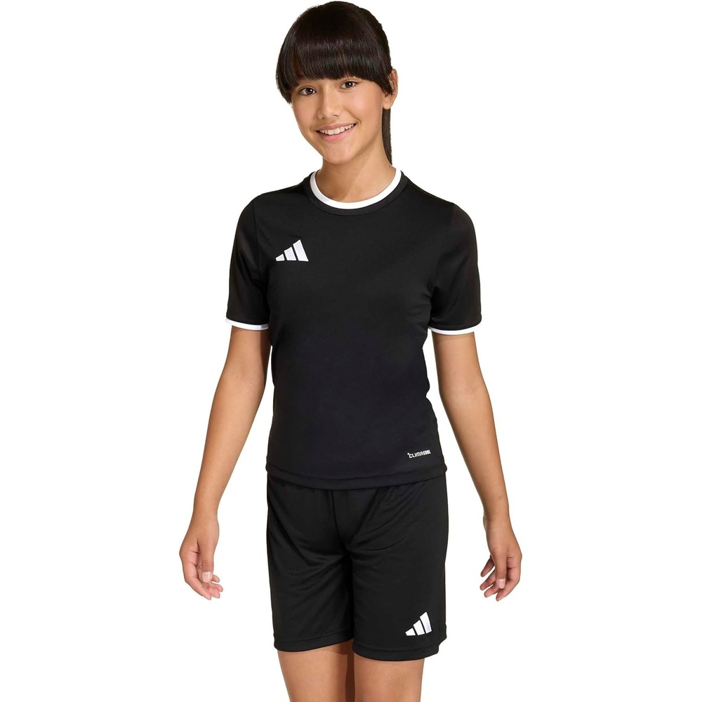 image:imageadidas UnisexKids Entrada 26 JerseyBlackWhite