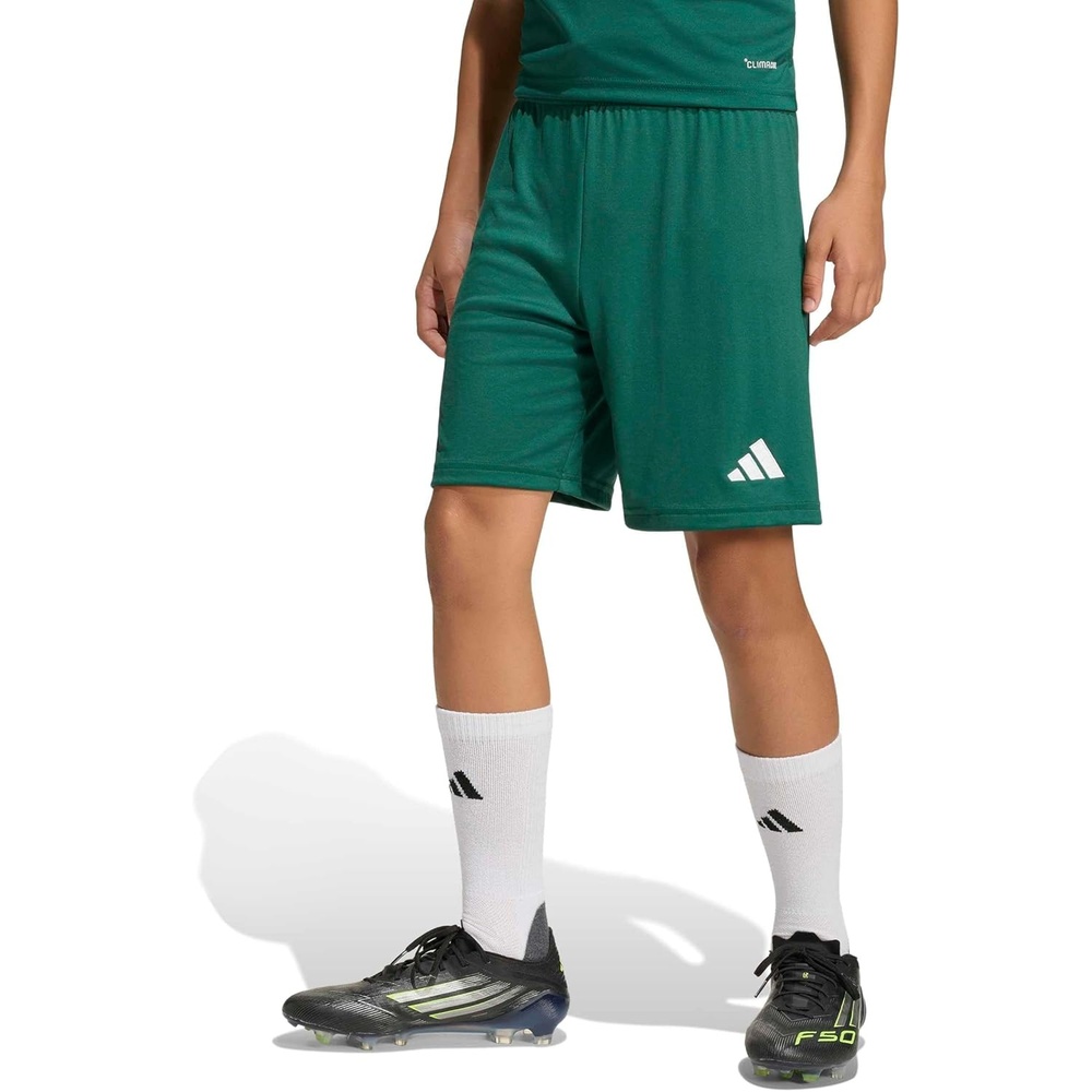 image:imageadidas UnisexKids Entrada 26 ShortsTeam Dark GreenWhite
