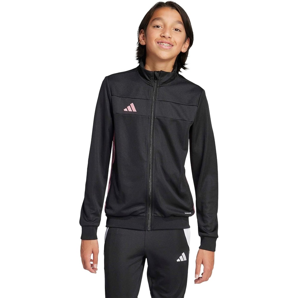 image:imageadidas UnisexKids Tiro Essentials Training JacketBlackEasy PinkWhite