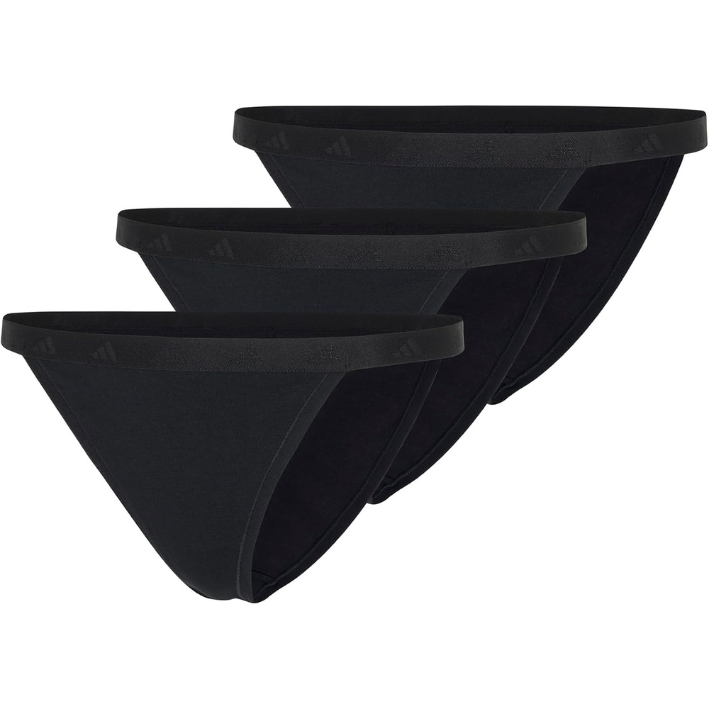image:imageadidas Womens Active Essentials Cotton String Bikini UnderwearBlack
