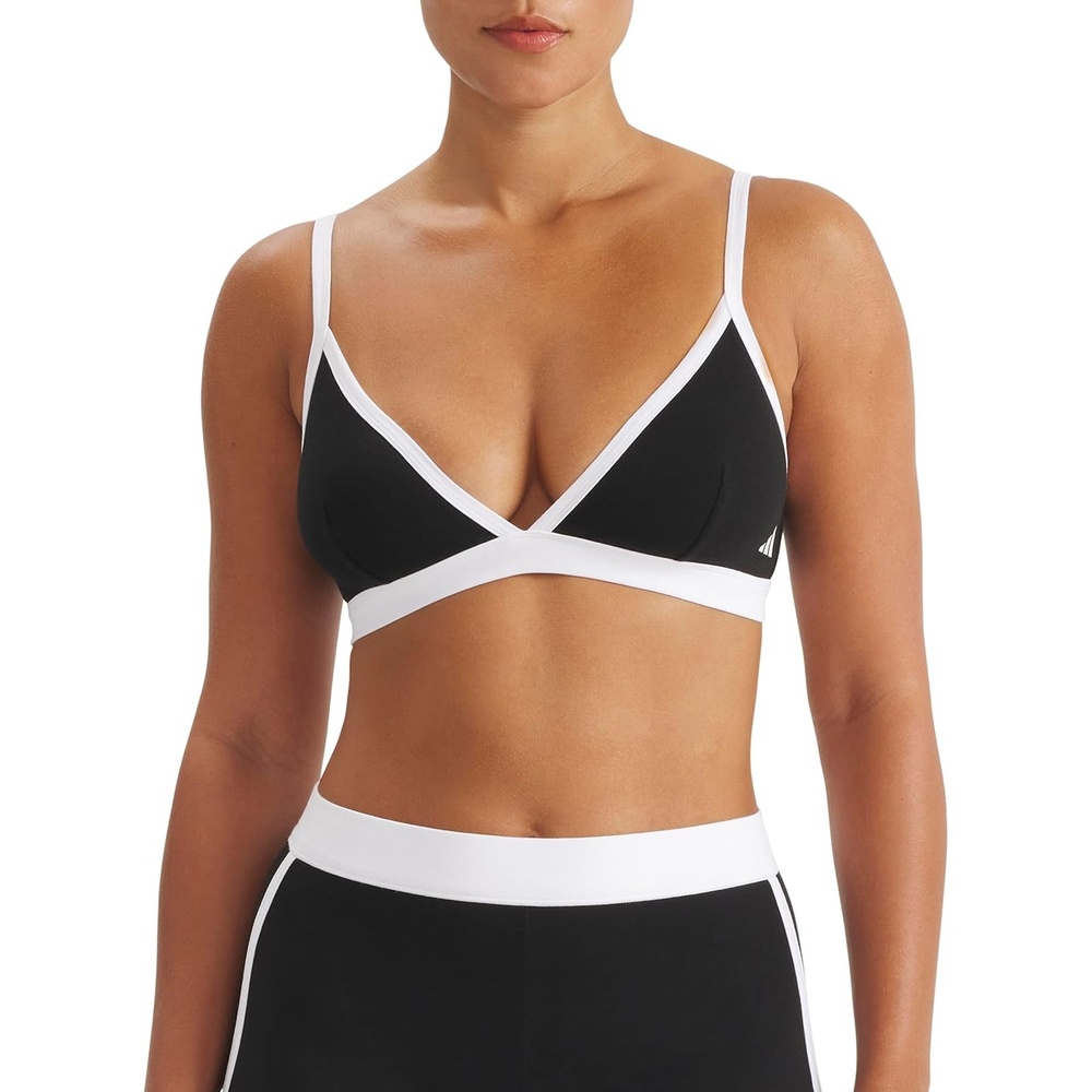 image:imageadidas Womens Active Essentials Cotton Triangle BraletteBlack