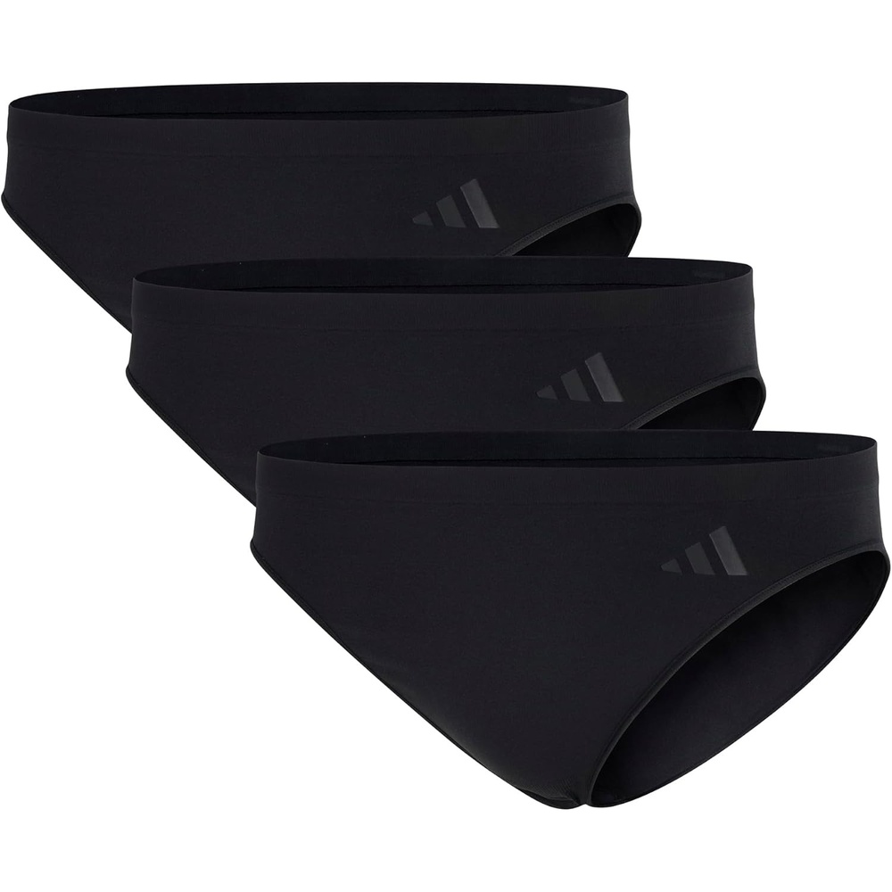 image:imageadidas Womens Active Seamless Bikini Brief Underwear Multipack Black Medium