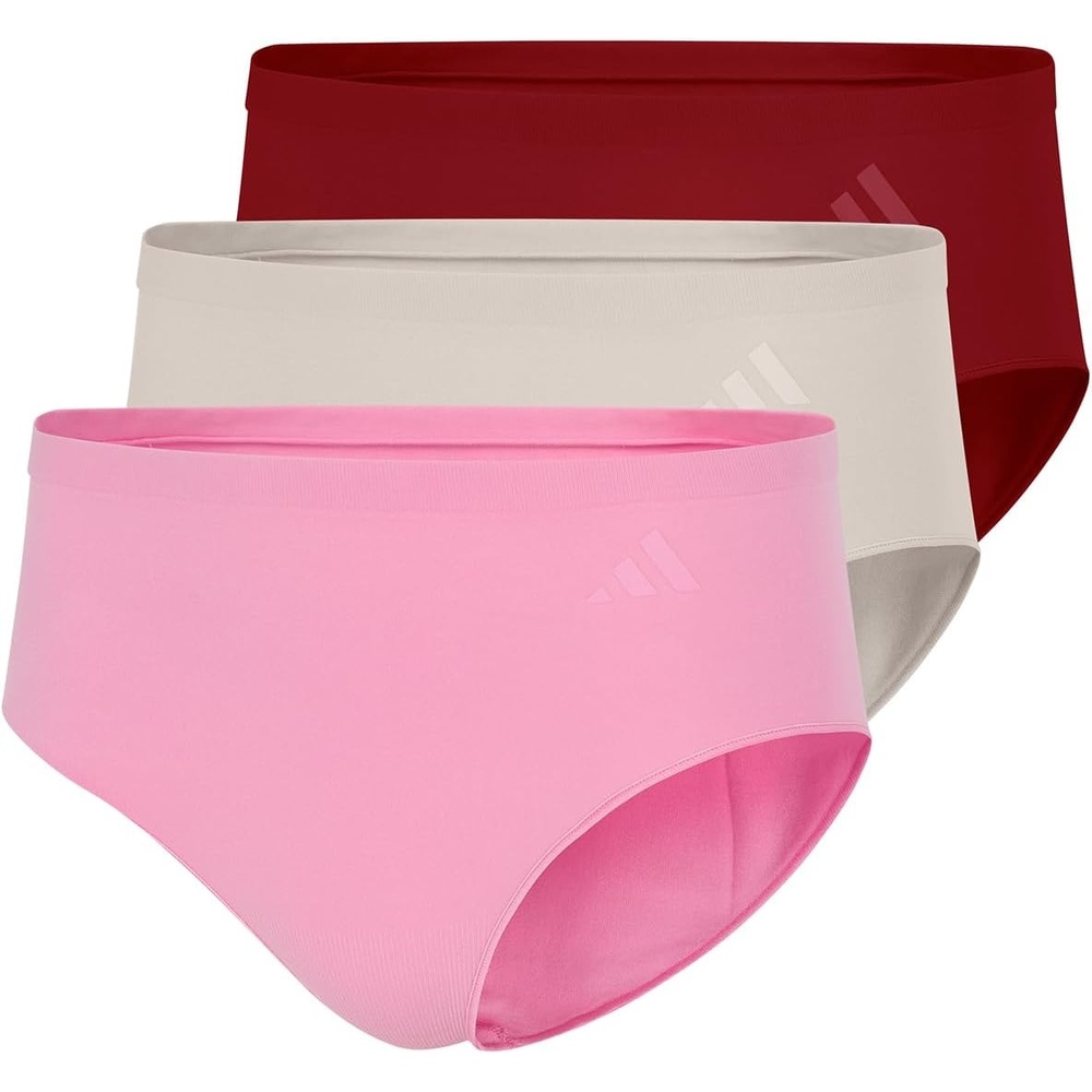 image:imageadidas Womens Active Seamless Hipster UnderwearActive MaroonWonder AluminaSt Tropic Bloom