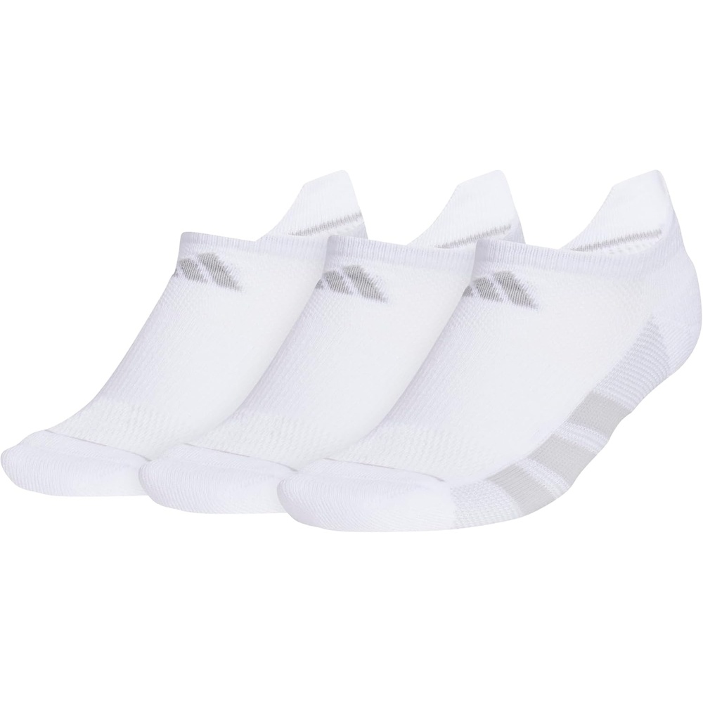 image:imageadidas Womens All Day Training Workout Socks 3 Pairs Multiple HeightsWhiteClear Onix GreyClear GreyNo Show