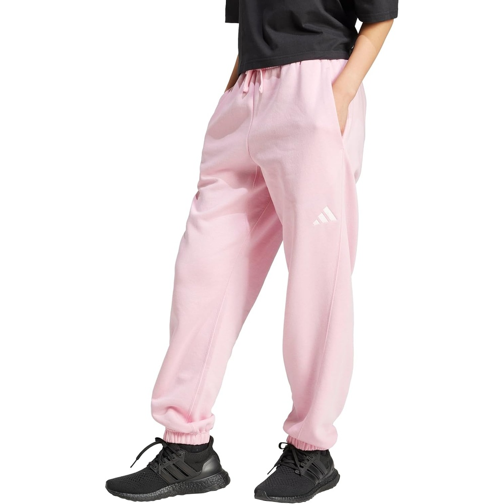 image:imageadidas Womens All Season Fleece Sweatpants Casual BrownTrue Pink
