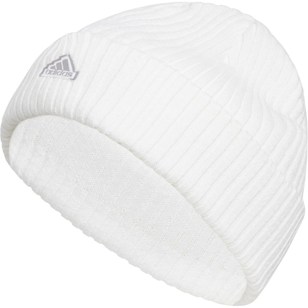 image:imageadidas Womens Altitude Beanie Cuffed Knit Winter Hat1WhiteGrey Two