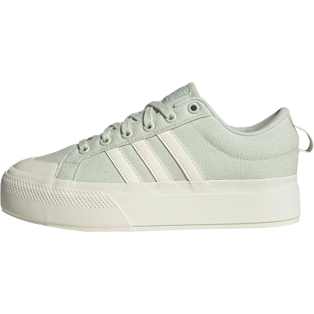 image:imageadidas Womens Bravada 20 Platform Sneakers Shoes Casual  BlueLinen GreenOff WhiteLinen Green
