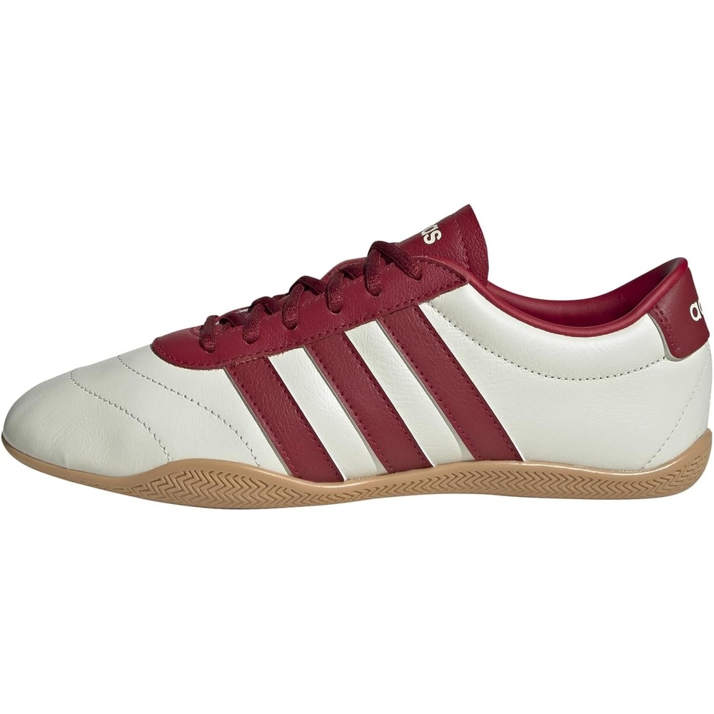 image:imageadidas Womens Grand Court Lo SneakersIvoryTeam Victory RedGum