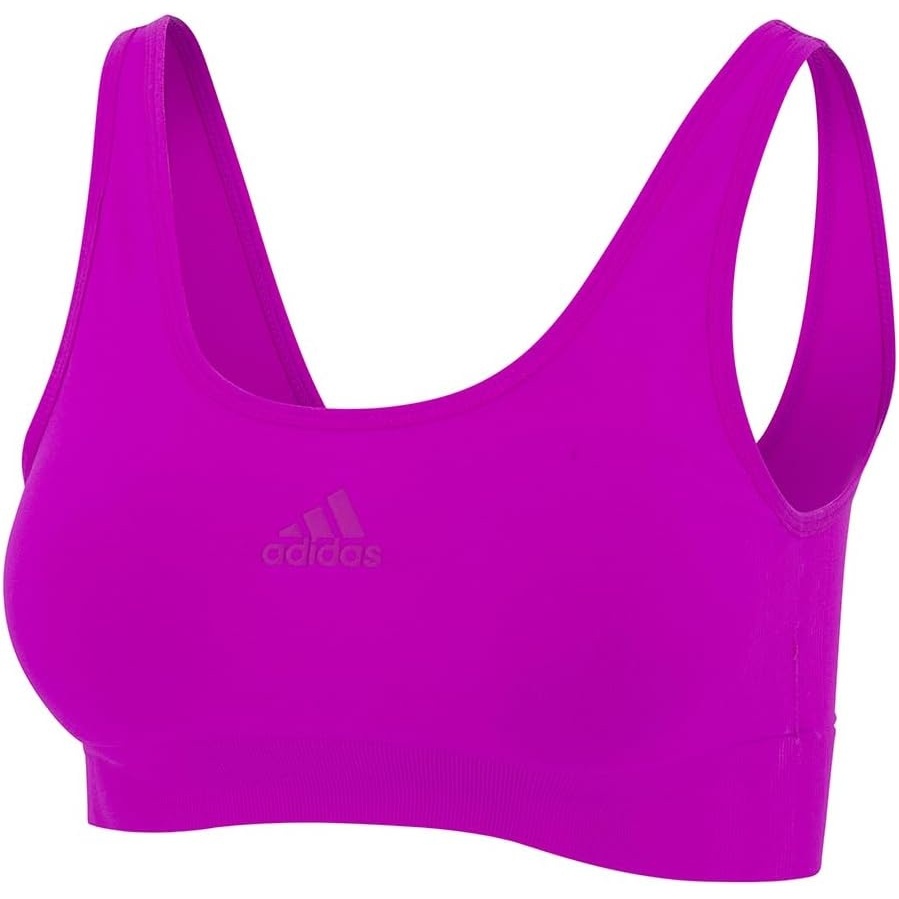 image:imageadidas Womens Micro 720 Seamless Scoop Lounge Bra with Removable CookiesLilac