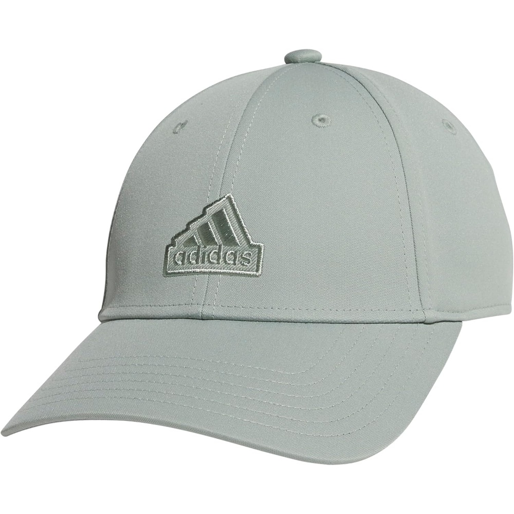 image:imageadidas Womens Must Have Medium Crown Structured Adjustable Fit Strapback HatSilver GreenGreyWhite
