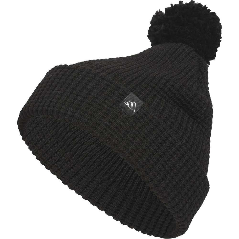 image:imageadidas Womens Pom Pom Beanie Knit Ballie Hat Standard FitPomBlackWhite