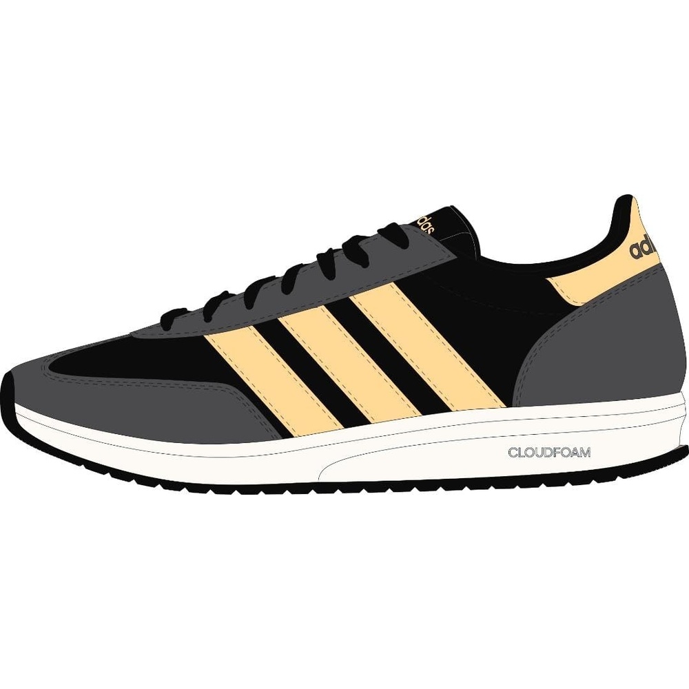 image:imageadidas Womens Run 70s 20 ShoeBlackOrange TintGrey
