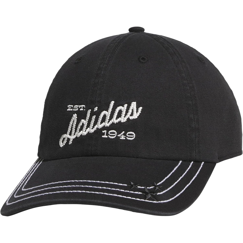 image:imageadidas Womens Saturday Hat Relaxed Fit Strapback Baseball CapBlackOff WhiteDaze
