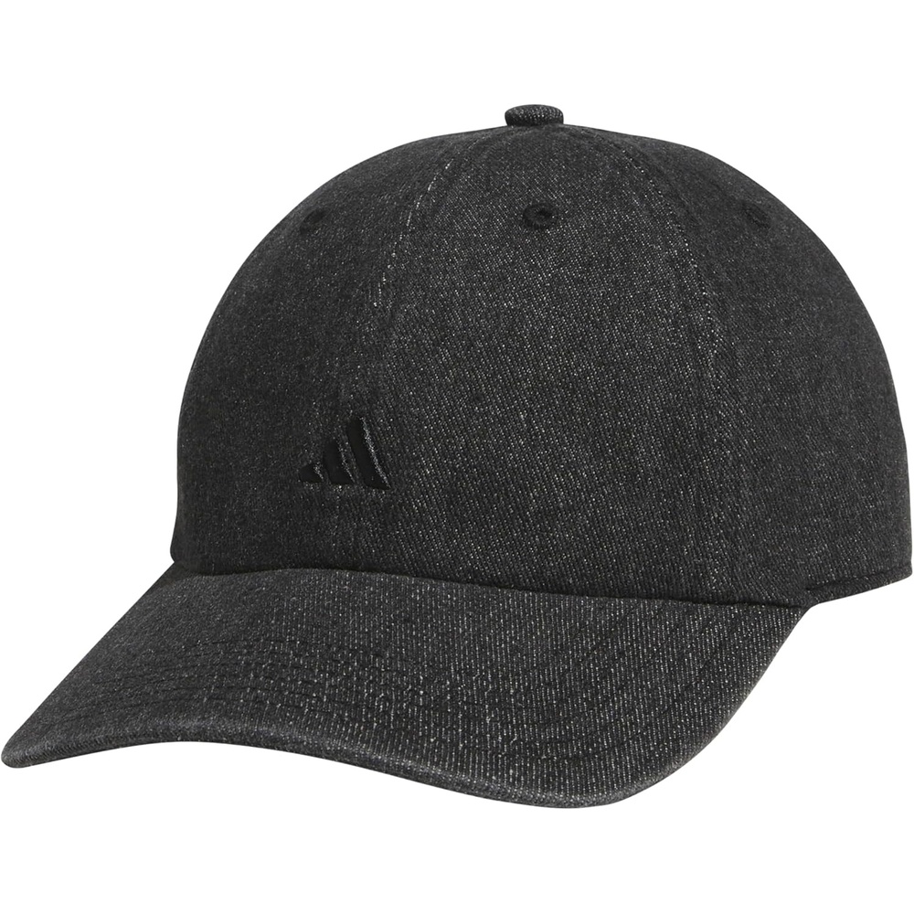 image:imageadidas Womens Saturday Hat Relaxed Fit Strapback Baseball CapDenimBlack DenimBlack