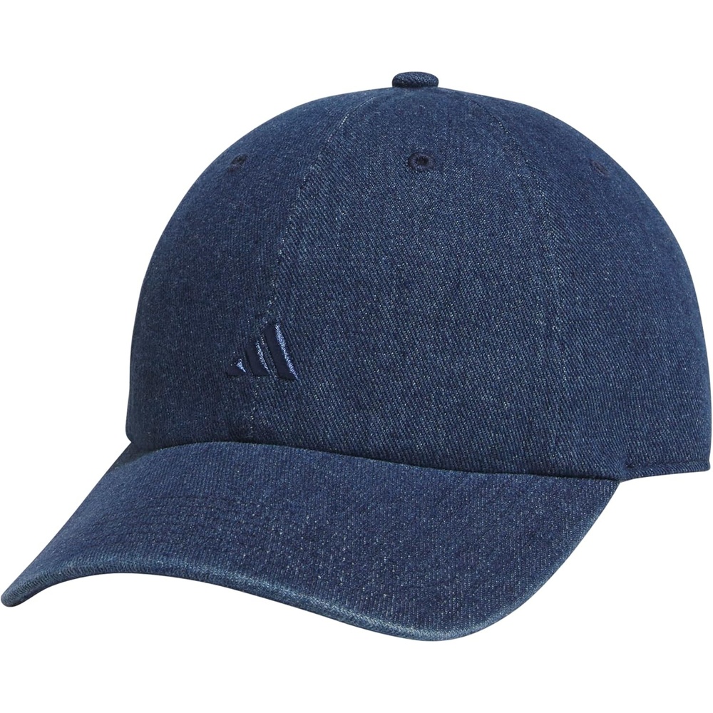 image:imageadidas Womens Saturday Hat Relaxed Fit Strapback Baseball CapDenimMedium Blue Denim