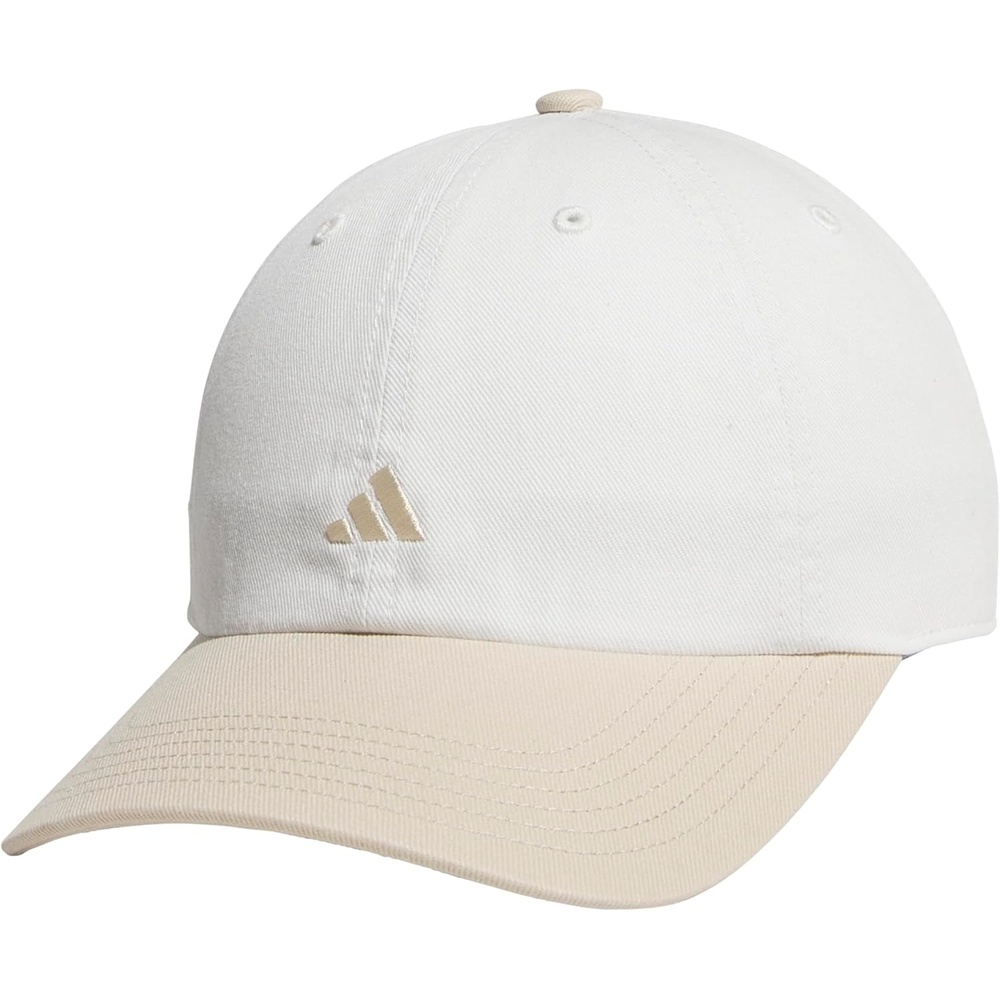 image:imageadidas Womens Saturday Hat Relaxed Fit Strapback Baseball CapOff WhiteCrystal Linen Beige3
