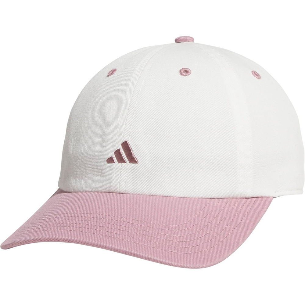 image:imageadidas Womens Saturday Hat Relaxed Fit Strapback Baseball CapOff WhiteMagic Mauve Purple3