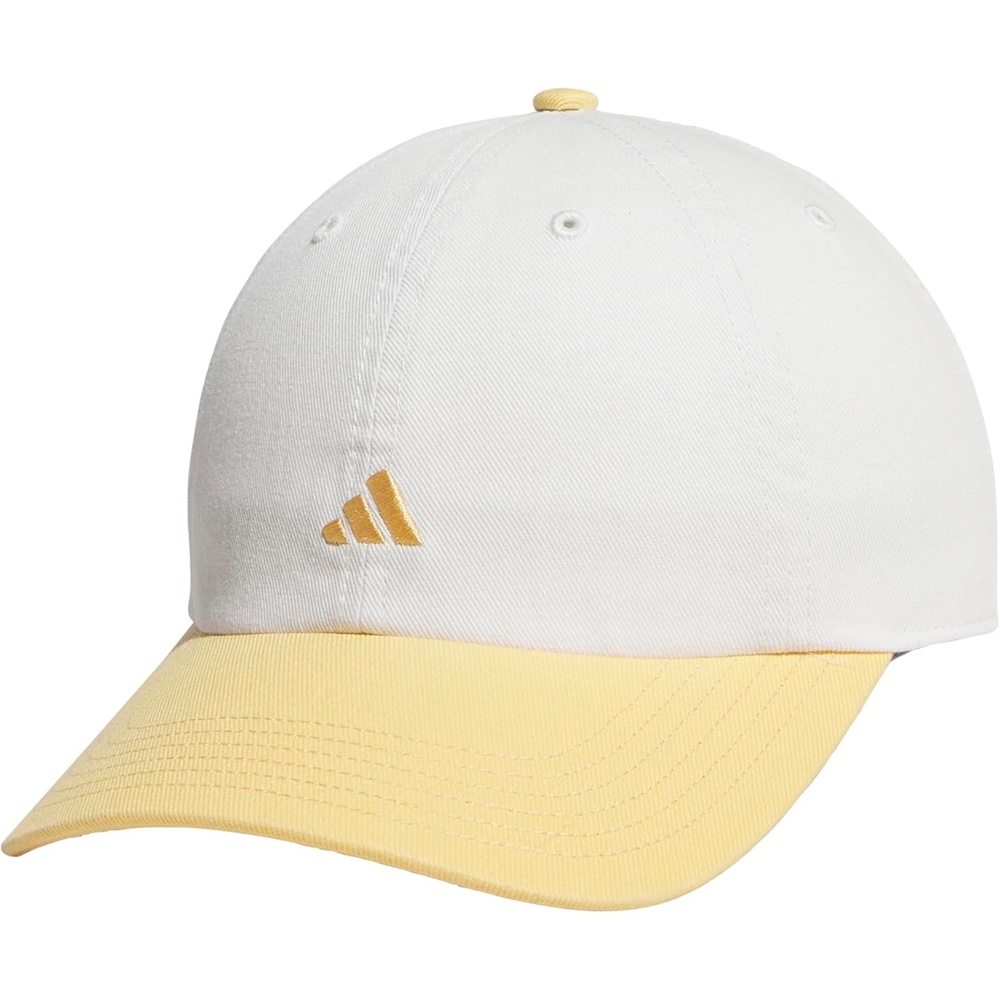 image:imageadidas Womens Saturday Hat Relaxed Fit Strapback Baseball CapOff WhiteSemi Ice Tangerine Orange3