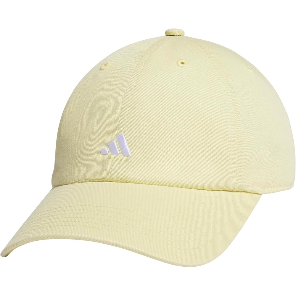 image:imageadidas Womens Saturday Hat Relaxed Fit Strapback Baseball CapPowder YellowWhite3