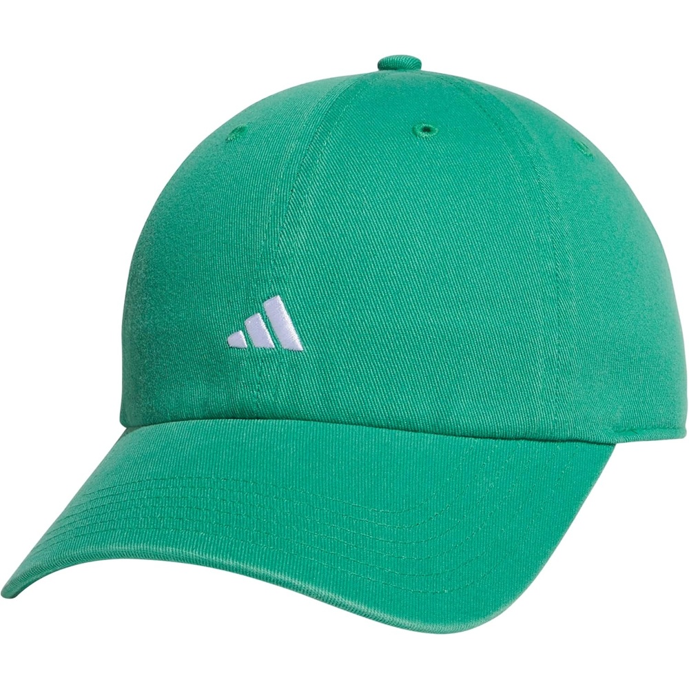 image:imageadidas Womens Saturday Hat Relaxed Fit Strapback Baseball CapSemi Court GreenWhite3