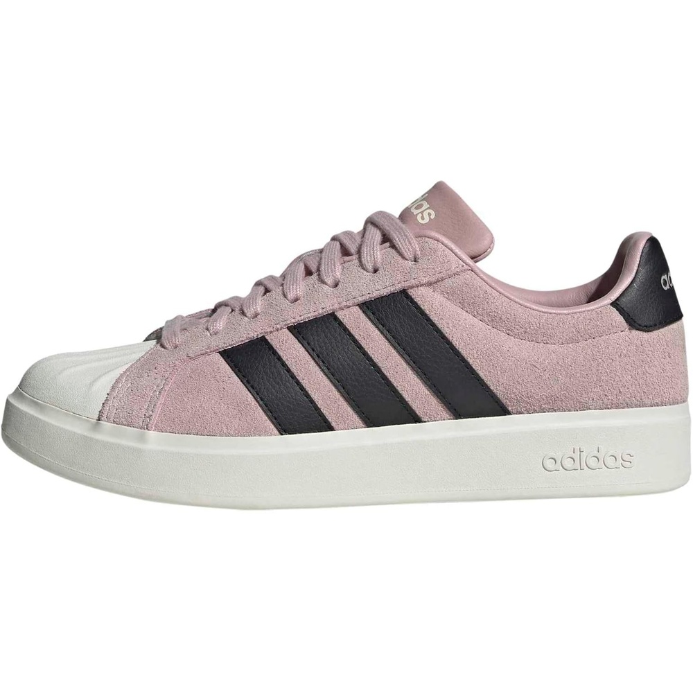 image:imageadidas Womens Streettalk Lace Up Sneakers Shoes Casual BeigeDual LilacBlackOff White