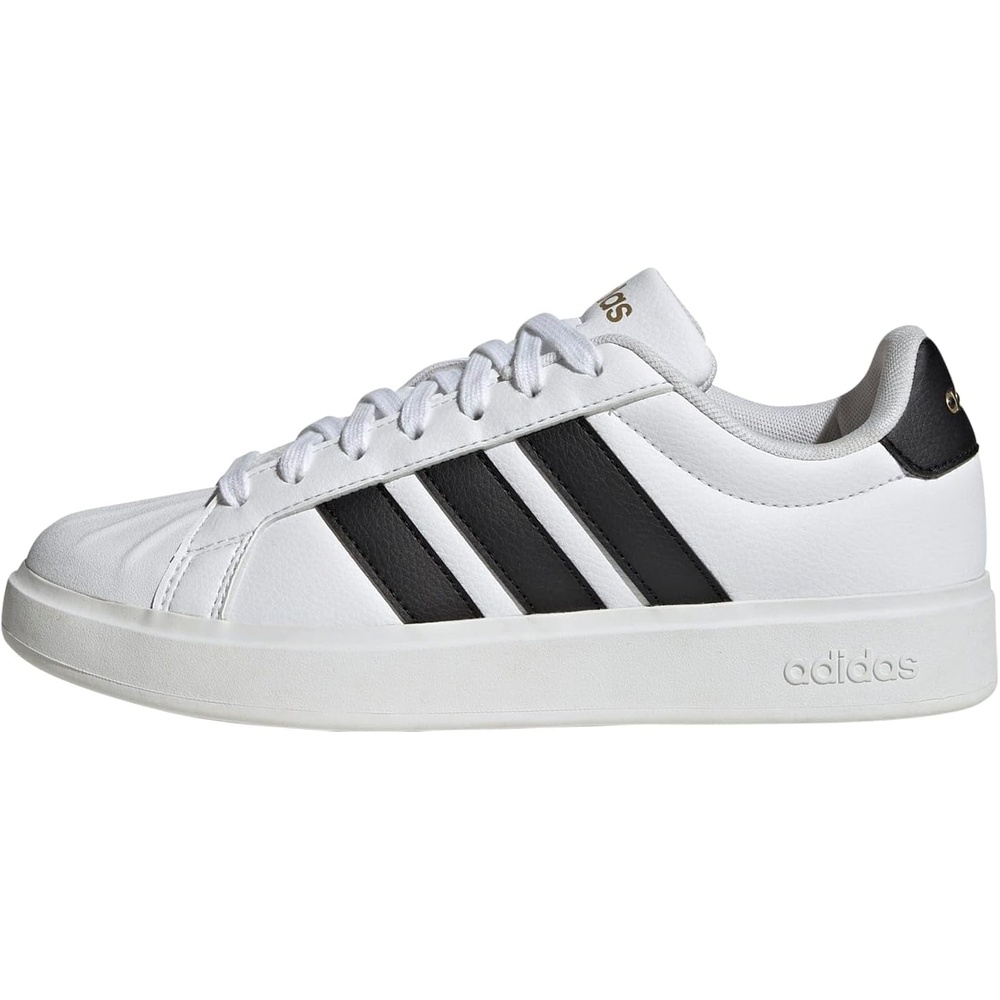 image:imageadidas Womens Streettalk Lace Up Sneakers Shoes Casual  BeigeFtwr White Core Black Gold Met