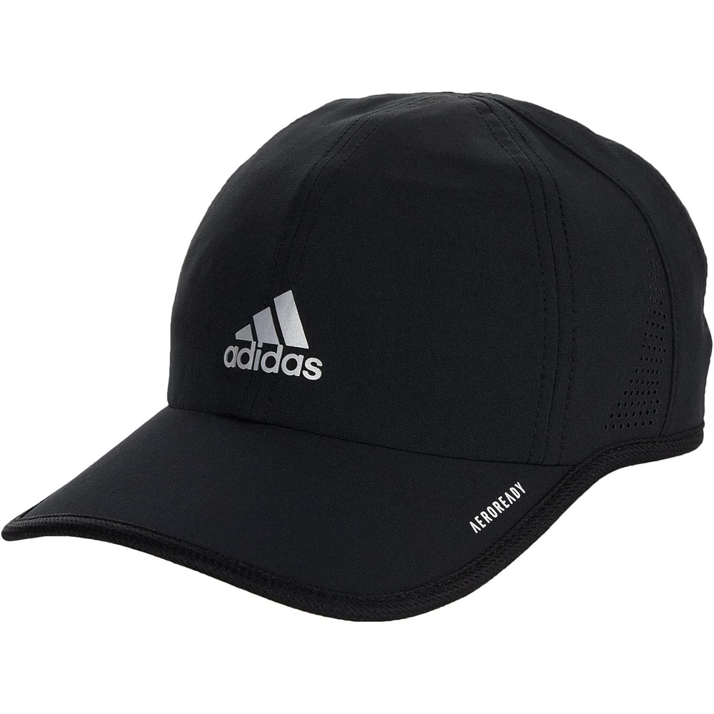 image:imageadidas Womens Superlite Hat Lightweight MoistureWicking Cap for Workout and TrainingBlackSilver Reflective2