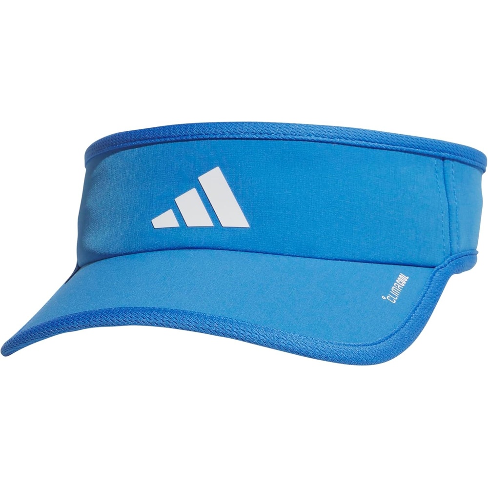image:imageadidas Womens Superlite Visor Lightweight MoistureWicking Running Tennis HatRay BlueWhite3