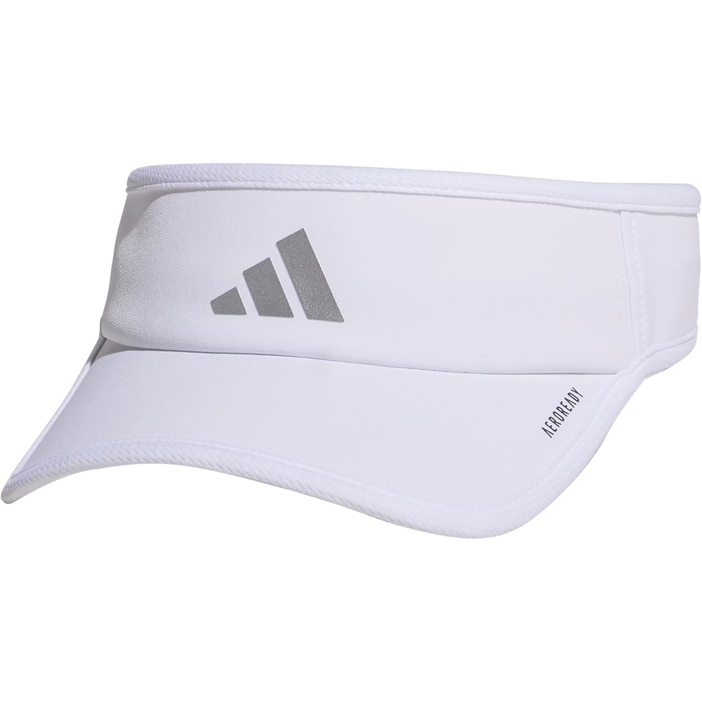 image:imageadidas Womens Superlite Visor Lightweight MoistureWicking Running Tennis HatWhiteSilver Metallic3