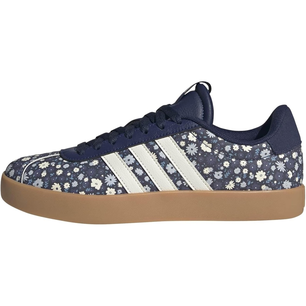 image:imageadidas Womens VL Court 30 SneakerDark BlueOff WhiteMuted Purple