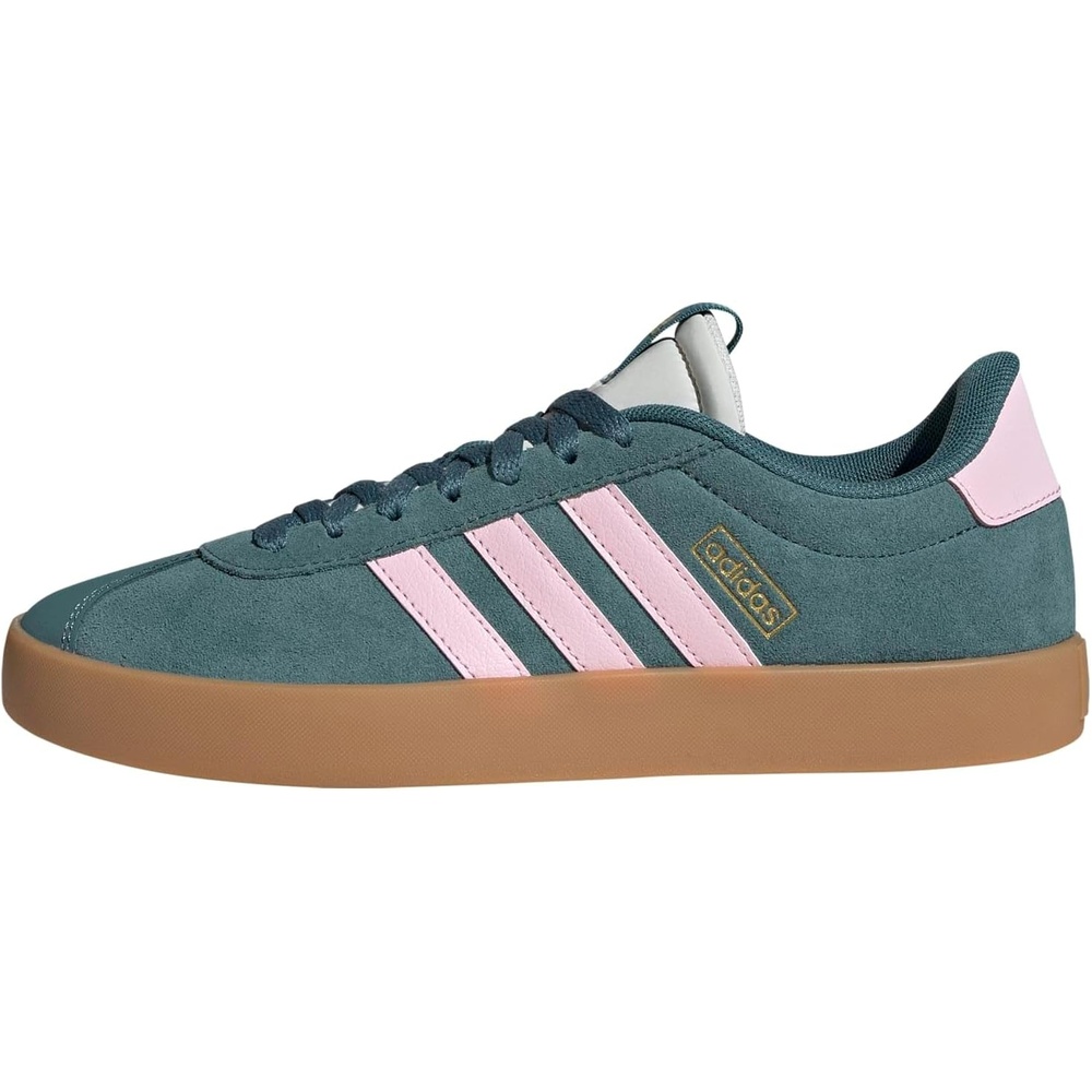 image:imageadidas Womens VL Court 30 SneakerPreloved TealClear PinkGold Metallic