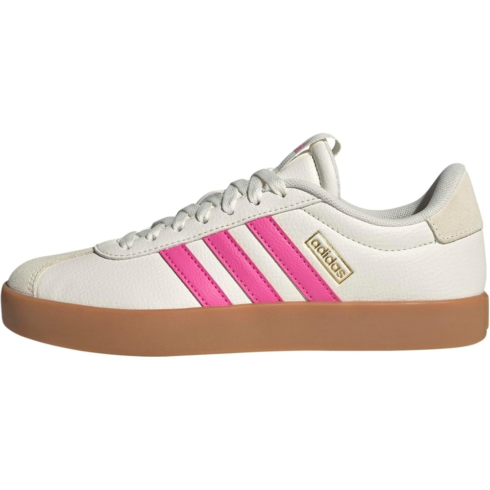image:imageadidas Womens VL Court 30 SneakerWhitePulse MagentaGold Metallic