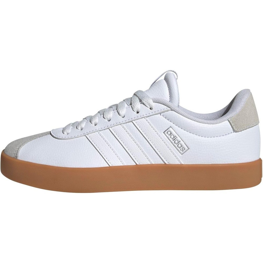 image:imageadidas Womens VL Court 30 SneakerWhiteWhiteSilver Metallic