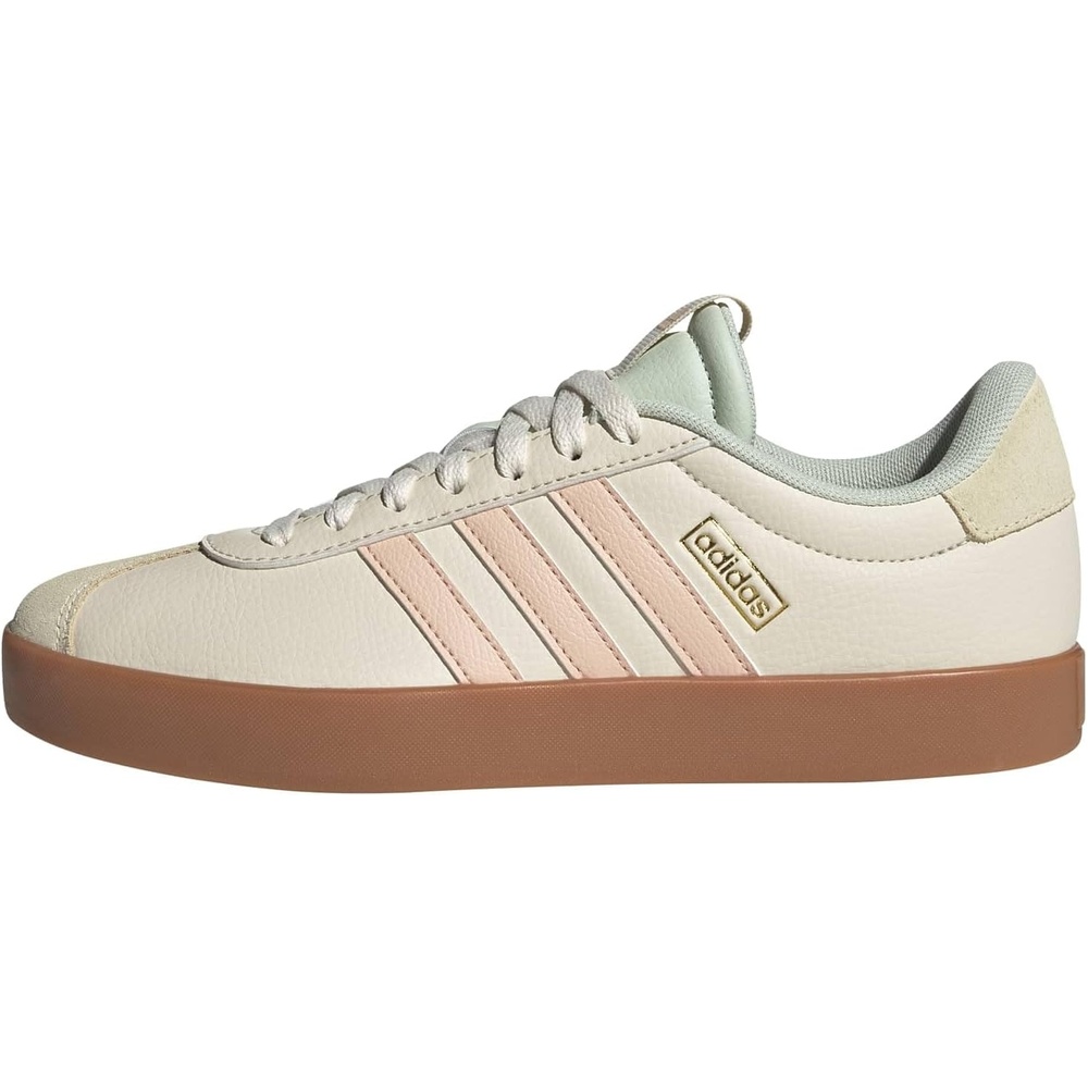 image:imageadidas Womens VL Court 30 SneakerWonder WhitePowder CoralLinen Green