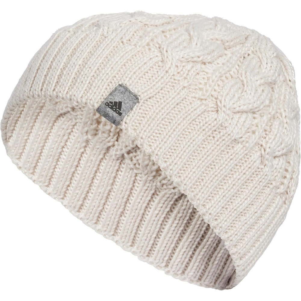 image:imageadidas Womens Whittier Beanie  Cuffless Knit Winter Hat3Alumina Beige