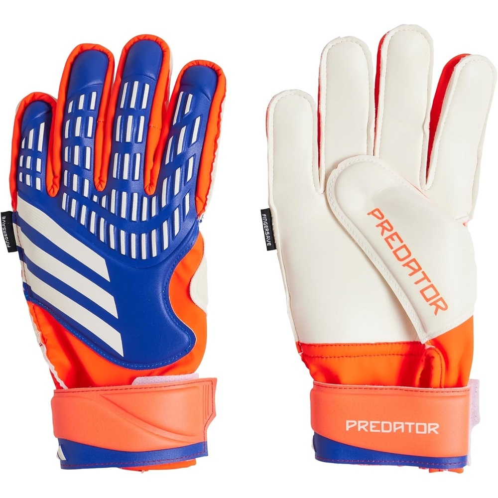 image:imageadidas adidas Unisex Soccer Goalie GlovesLucid BlueSolar RedWhite