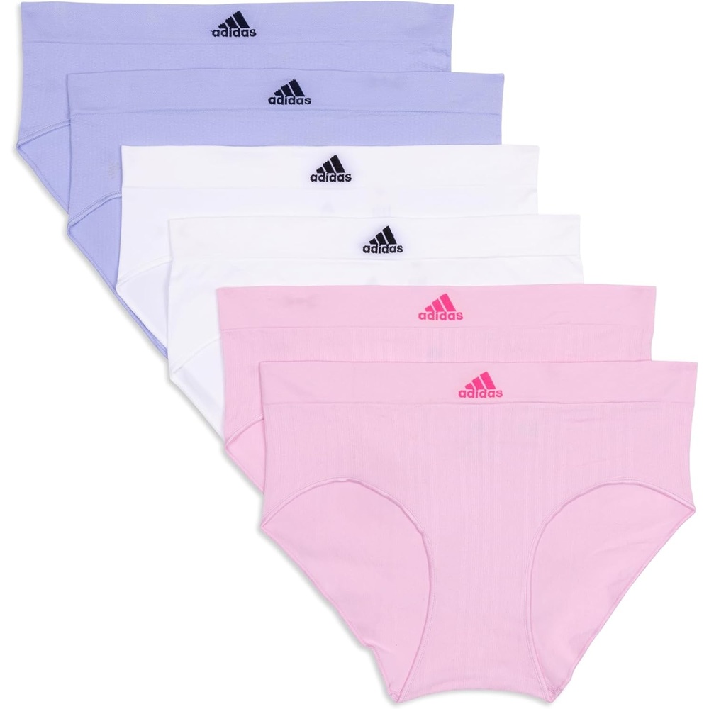 image:imageadidas womens Seamless Brief Panties 3packWonder PinkWhiteViolet Tone