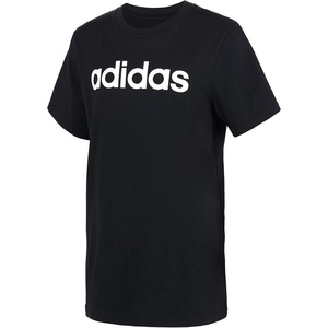 Adidas Boys Short Sleeve Linear Logo T-Shirt(Linear Logo Black)