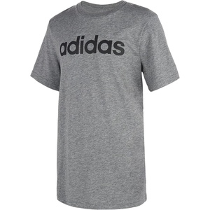 Adidas Boys Short Sleeve Linear Logo T-Shirt(Linear Logo Dark Grey)